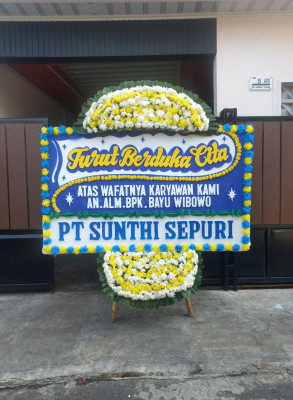 Papan Bunga Duka di Klender