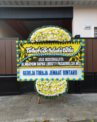 Papan Bunga Duka di Klender